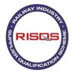 RISOS logo: circular badge with red 'RISOS' in the center and 'Railway Industry Supplier Qualification Scheme' around the edge.
